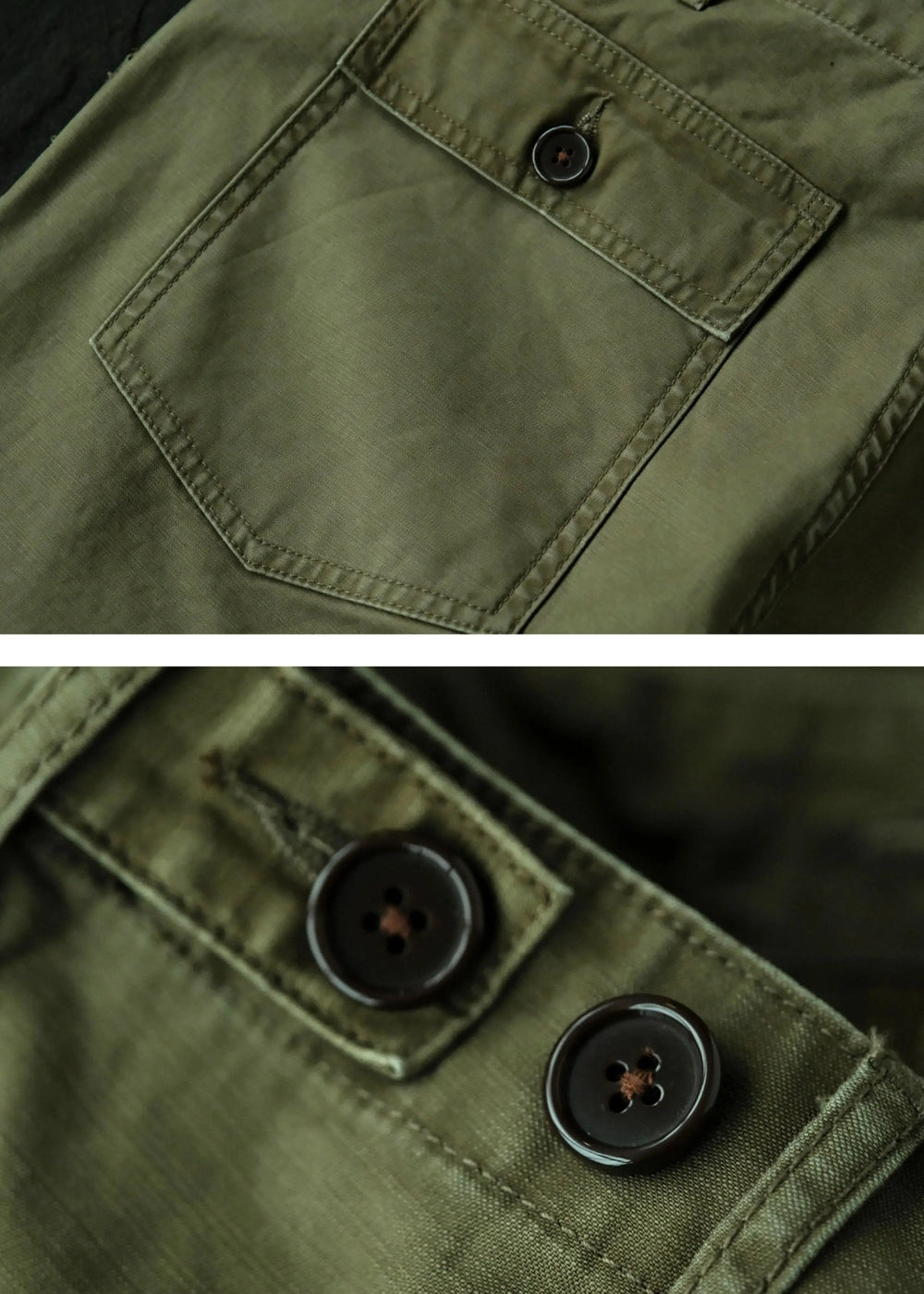 Olive Green Fatigue Trousers  #MC004