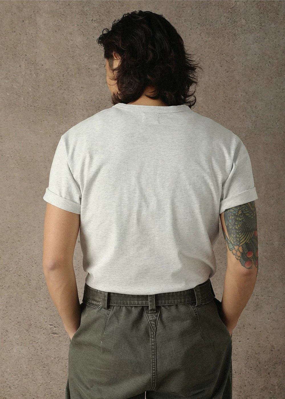 Regular-Fit Henley T-shirt  #MC002