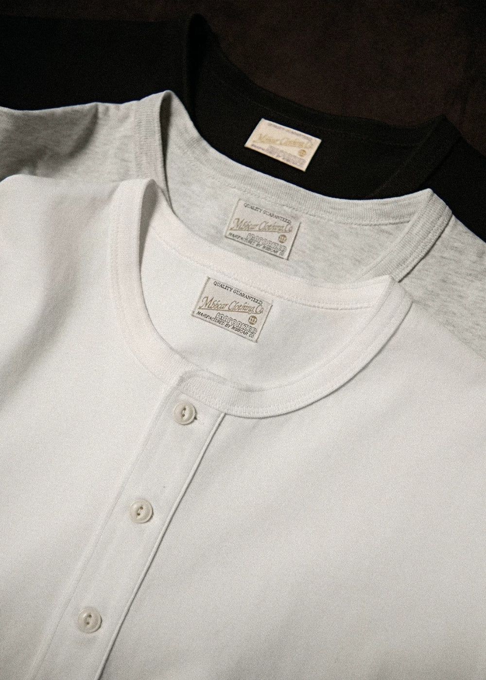 Regular-Fit Henley T-shirt  #MC002