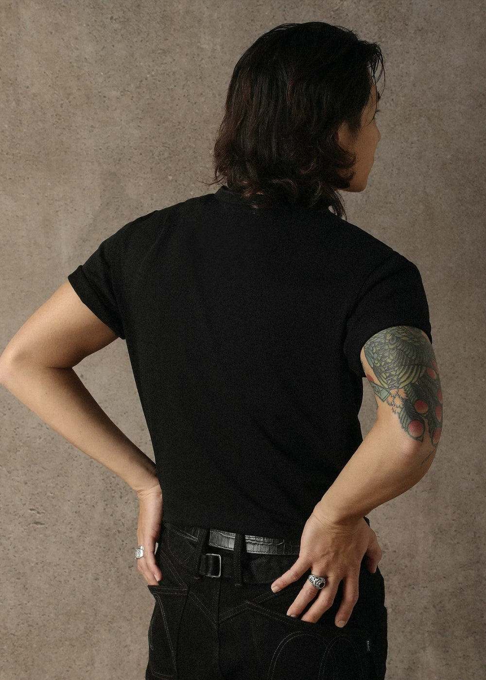 Regular-Fit Henley T-shirt  #MC002