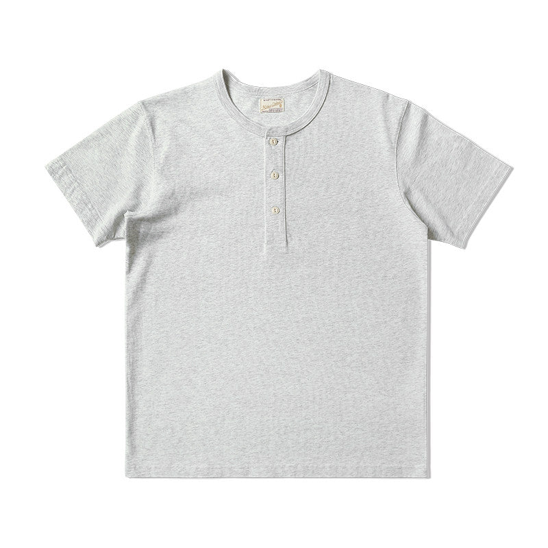 Regular-Fit Henley T-shirt  #MC002