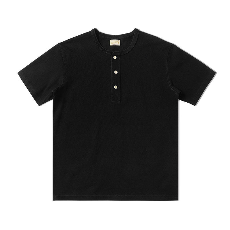 Regular-Fit Henley T-shirt  #MC002